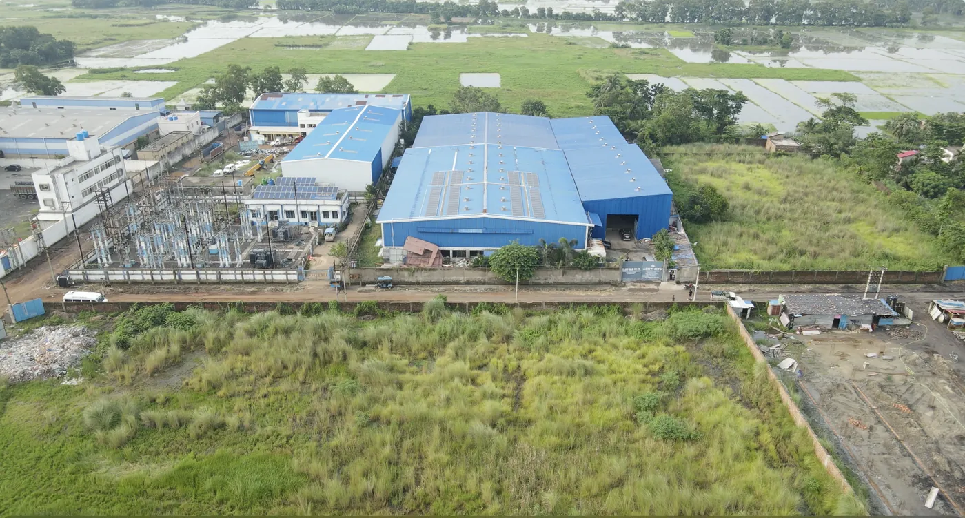 The La Reliant works seen from the air