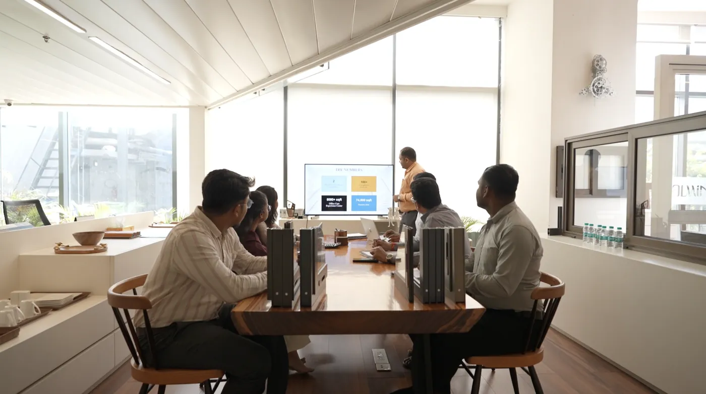 Management meeting at the La Reliant corporate office